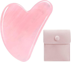 Gua Sha - Natural Massage Stone with Carrying Pouch