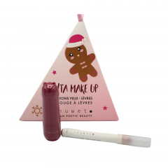 INUWET Santa - Bordeaux Lipstick & Terracotta Eye Pencil Natural & Vegan Makeup - INUWET