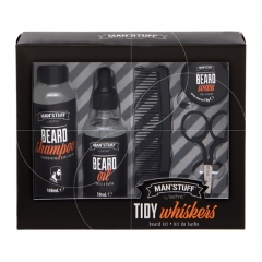 Man'Stuff Tidy Whiskers Beard Grooming Kit For Men