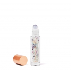Rainbow fluorite oil bottle - CRYSTALLOVE