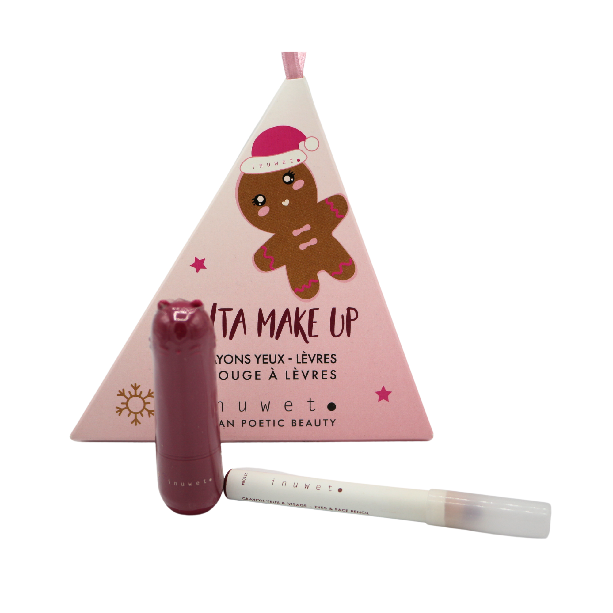 Shop - INUWET Santa - Bordeaux Lipstick & Terracotta Eye